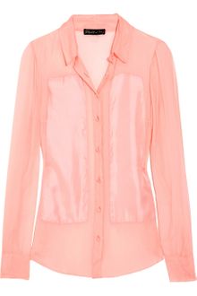 Elizabeth And James Emile Paneled Silkcrepe Blouse - Lyst