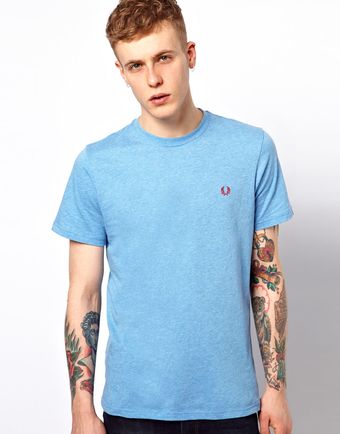 Fred Perry Tshirt with Laurel Logo - Lyst