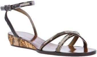 Lanvin Ankle Strap Sandal - Lyst