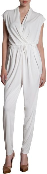 Lanvin Gathered Waist Jumpsuit - Lyst