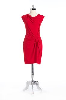 Michael by Michael Kors Sleeveless Cowl Neck Knot Dress - Lyst