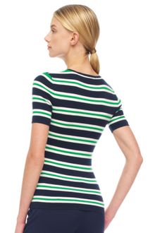 Michael Kors Striped Knit Top - Lyst