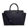 Michael Kors Large Selma Topzip Satchel in Blue (navy) - Lyst