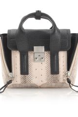 3.1 Phillip Lim Blush Snakeskin Mini Pashli Satchel