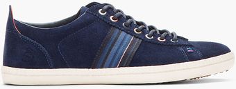Paul Smith Navy Suede Osmo Galaxy Striped Sneakers - Lyst