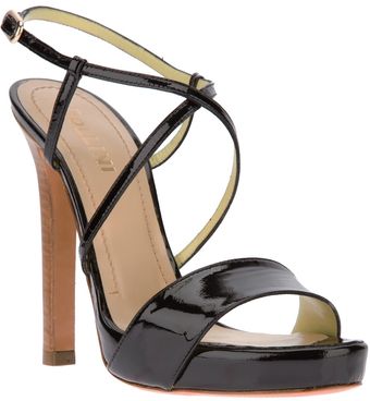 Pollini Strappy Platform Sandal - Lyst
