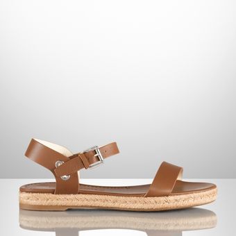 Ralph Lauren Collection Makena Vachetta Sandal - Lyst