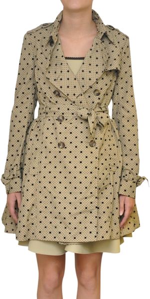 RED Valentino Trench with Polka Dots Print - Lyst