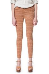 Zara Aztec Print Jeans