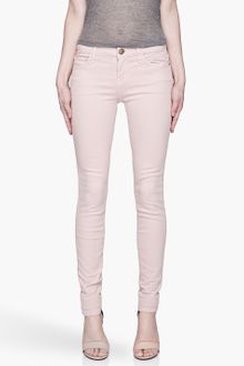Current/Elliott Dusty Pink The Ankle Skinny Low Rise Jeans - Lyst