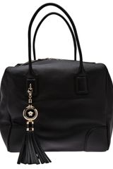 Versace Black bowling bag