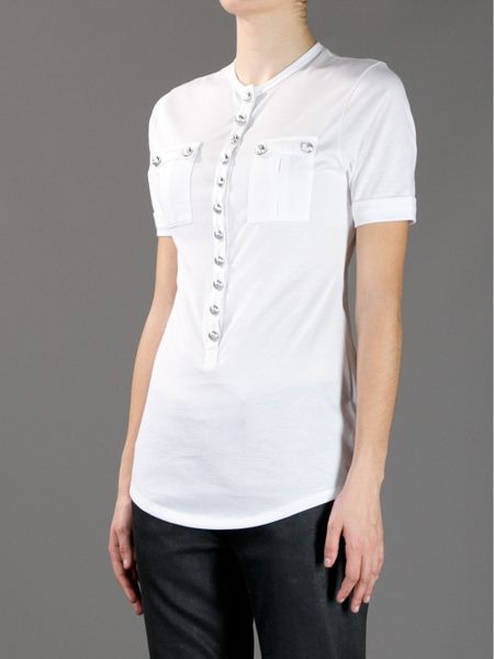 balmain tshirt white
