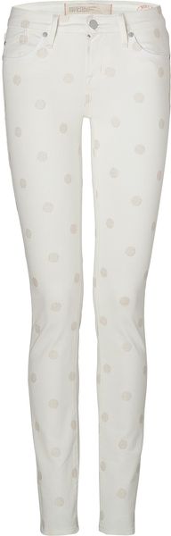 Marc By Marc Jacobs Bright White Dot Lou Skinny Jeans - Lyst
