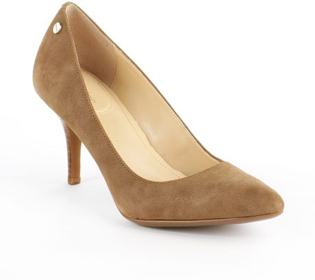 calvin klein taupe heels