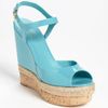Gucci Wedge Sandal in Blue (turquoise) - Lyst