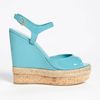 Gucci Wedge Sandal in Blue (turquoise) - Lyst