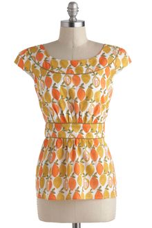 ModCloth Cool with Me Top in Citrus - Lyst