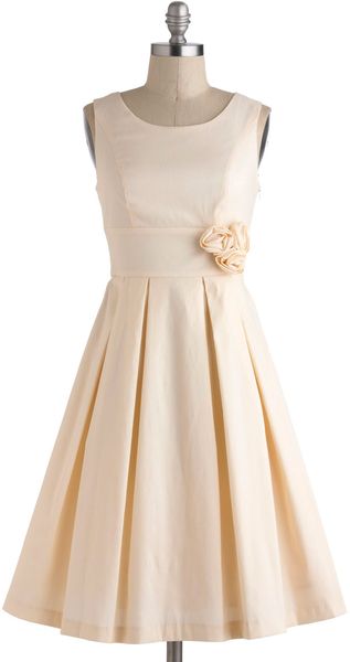 ModCloth A Lighter Shade Of Peach Dress - Lyst