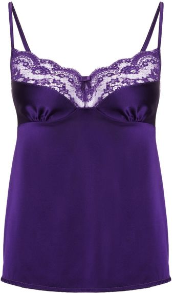 Myla Purple Silk Isabella Cami - Lyst