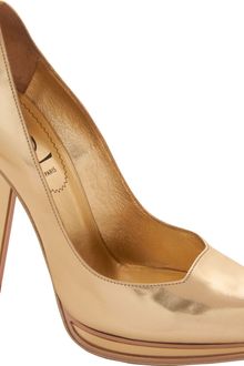 Yves Saint Laurent Vanda Mirrored Pump - Lyst