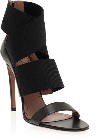 Alaïa Leather Bandage Sandals - Lyst
