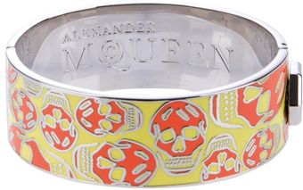 Alexander McQueen Skull Bangle - Lyst