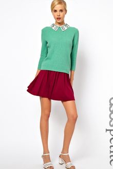 Asos Petite Exclusive Skater Skirt - Lyst