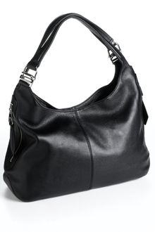Calvin Klein Metallic Leather Hobo Bag - Lyst