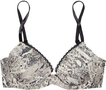 Calvin Klein Seductive Comfort Pythonprint Pushup Bra - Lyst
