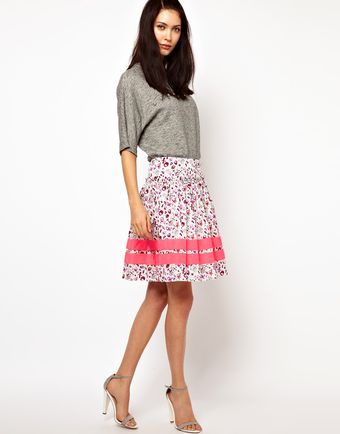 Lulu & Co Lulu Co Full Skirt in Owl Print with Neon Trim - Lyst