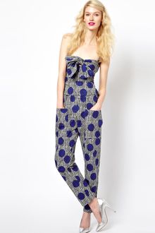 Sonia By Sonia Rykiel Peg Trouser in Zig Zag Polka Dot Print - Lyst