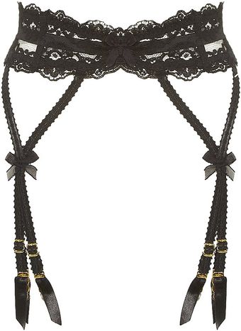 Agent Provocateur Lacy Suspender Belt - Lyst