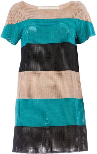 Drome Striped Goat Skin Dress - Lyst