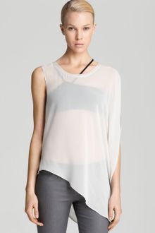 Helmut Lang Helmut Blouse Ghost Silk Asymmetric - Lyst