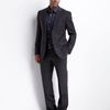 Hugo Boss Grid Twobutton Suit in Gray for Men (null) - Lyst