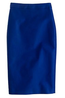 J.Crew Long No 2 Pencil Skirt in Doubleserge Cotton - Lyst