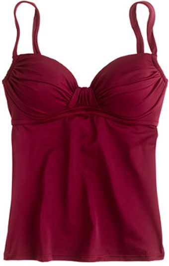 J.Crew Ruched French Swing Top - Lyst