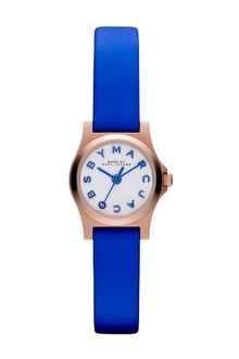Marc By Marc Jacobs Henry Dinky Blue Leather Ladies Watch - Lyst