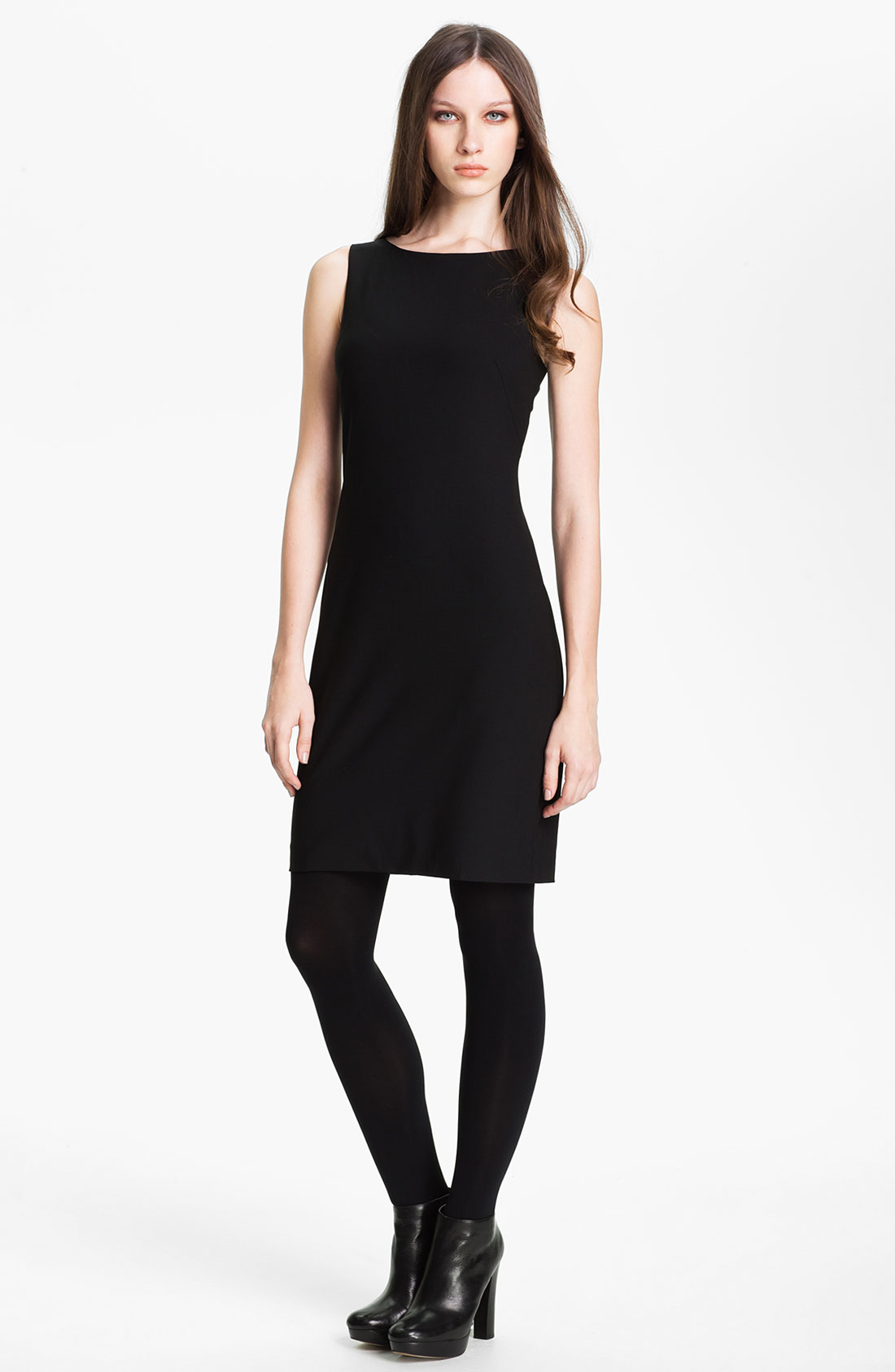 theory betty tailor dress in black lyst theory betty tailor dress in black lyst