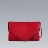 Zara Suede Messenger Bag in Red - Lyst