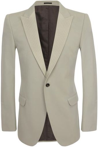 Alexander McQueen Stone Embroidered Collar Jacket - Lyst