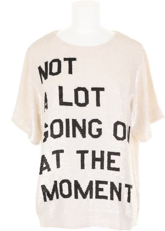 Ashish Not A Lot Going On At The Moment Sequinembroidered Top in Silk and Cotton - Lyst
