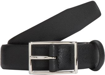 Barneys New York Grained Belt - Lyst