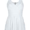Burberry Pleated Top in White - Lyst