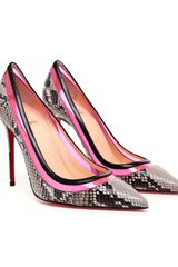 Christian Louboutin Paulina Python Leather Pumps