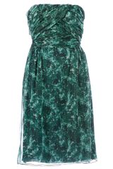 Giambattista Valli Printed Strapless Dress