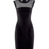 H&m Chiffon Yoke Dress in Black - Lyst