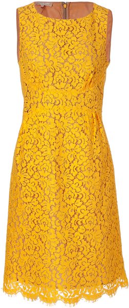 Michael Kors Sunflower Cotton blend Lace Dress - Lyst