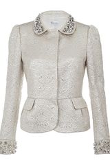 RED Valentino Embellished Jacquard Jacket
