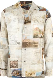 Dolce & Gabbana Travel Print Shirt - Lyst